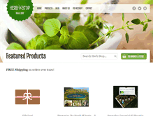 Tablet Screenshot of herbstoponline.com